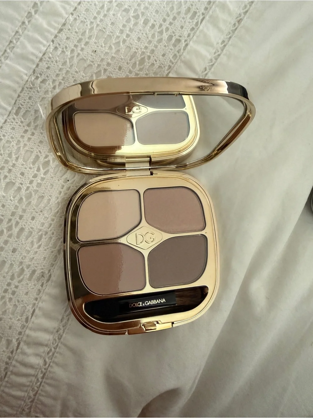 Dolce & Gabbana Leopard Compact Eyeshadow Quad - Champagne, Taupe, Sand, Bronze